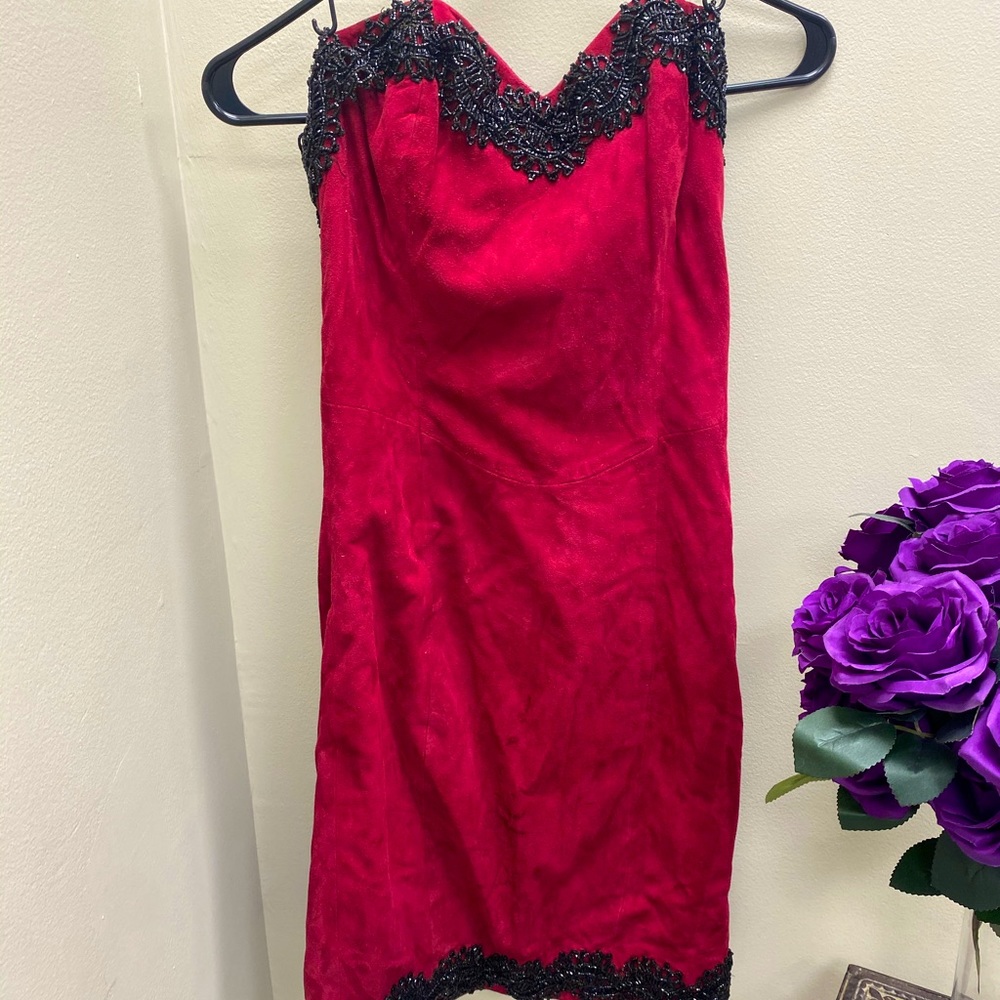 Red Velvet Dress
